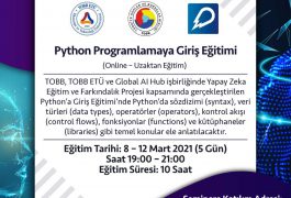 Python Programlamaya Giriş Eğitimi (Online – Uzaktan Eğitim)