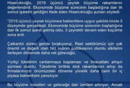 Tobb Başkanı Sn.Rifat Hisarcıklıoğlu’ndan Ekonomi Değerlendirmesi