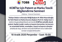 Kobiler İçin Patent ve Marka Tescili Bilgilendirme Semineri